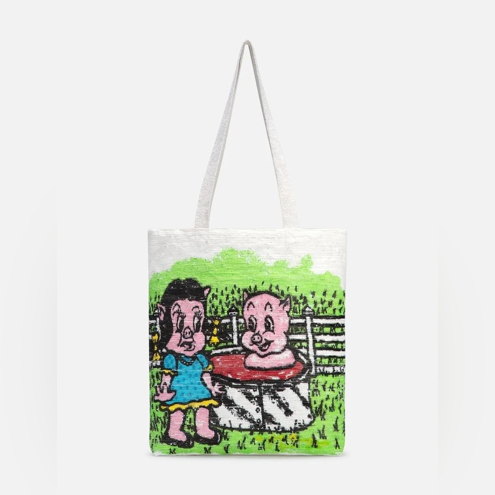 Sky High Farm Workwear x Ally Bo Graphic Pig Tote NWT